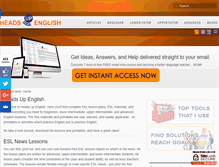 Tablet Screenshot of headsupenglish.com